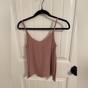 Forever 21 Pink Polka-Dot Tank Size Small